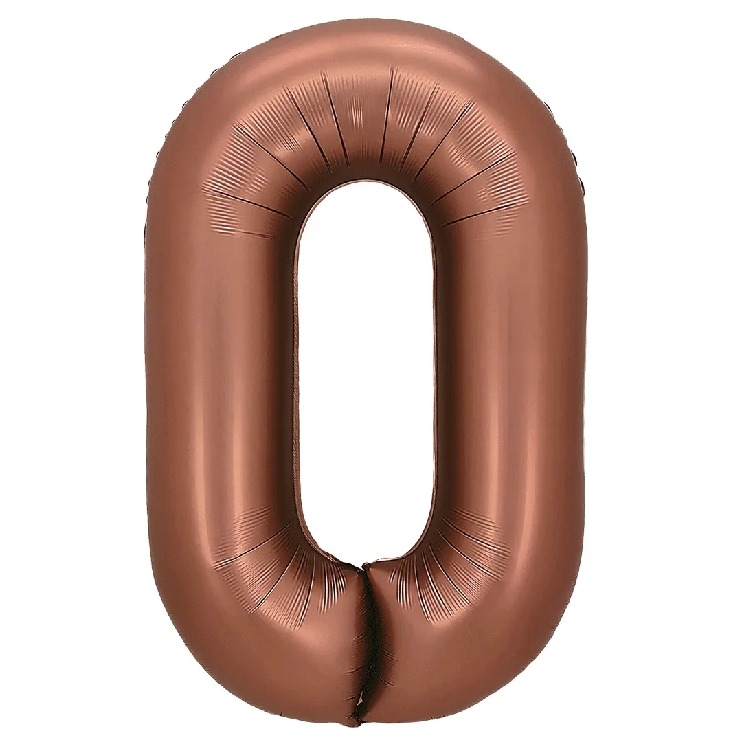 F 32"/81см Цифра, 0 Шоколадный, 1 шт. в уп.,(Китай)