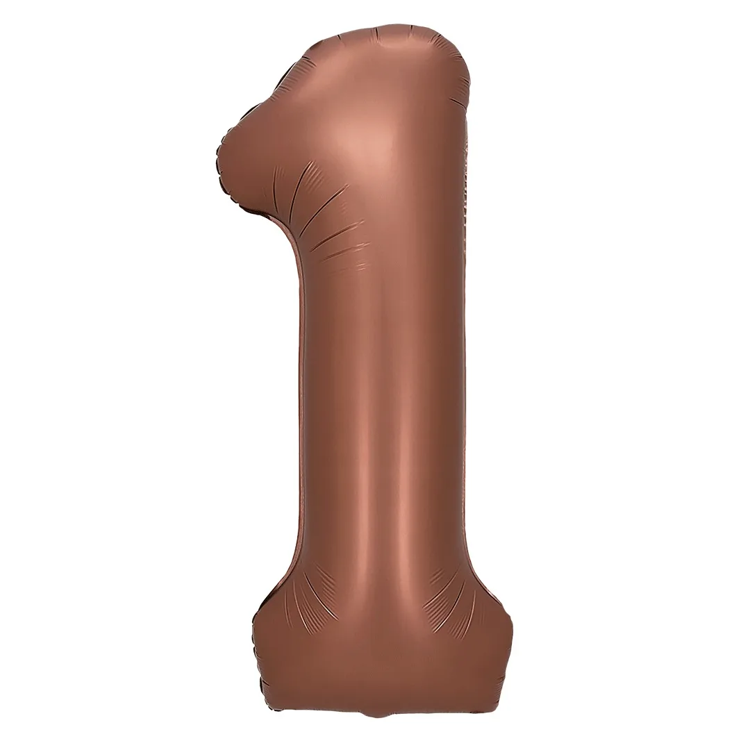 F 32"/81см Цифра, 1 Шоколадный, 1 шт. в уп.,(Китай)