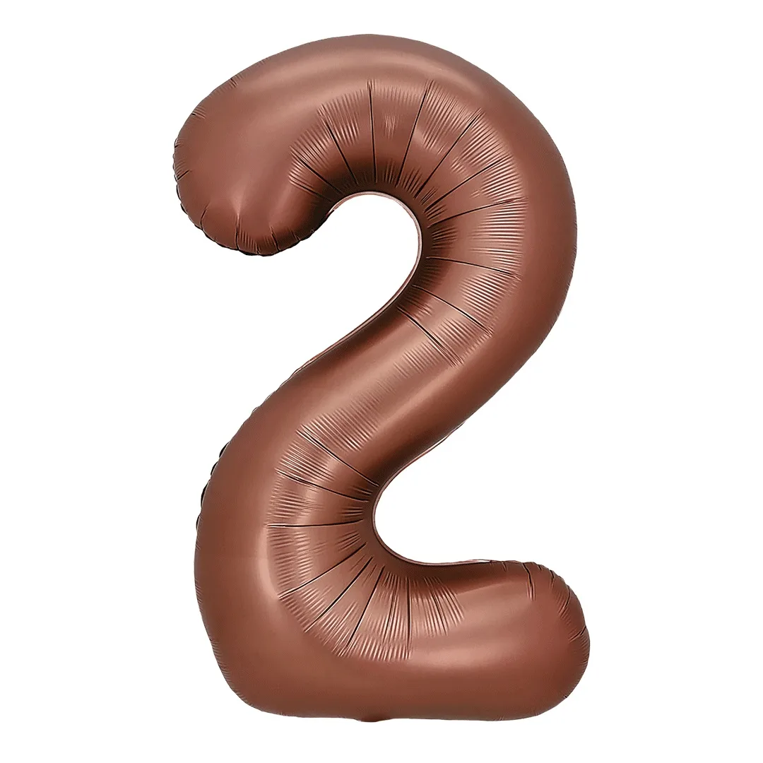 F 32"/81см Цифра, 2 Шоколадный, 1 шт. в уп.,(Китай)