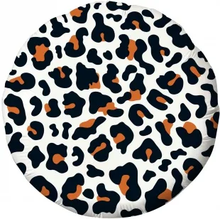 Р 18"/46см Круг, Анималистика, Пятнистый окрас, Леопард, 1 шт.  (Россия)