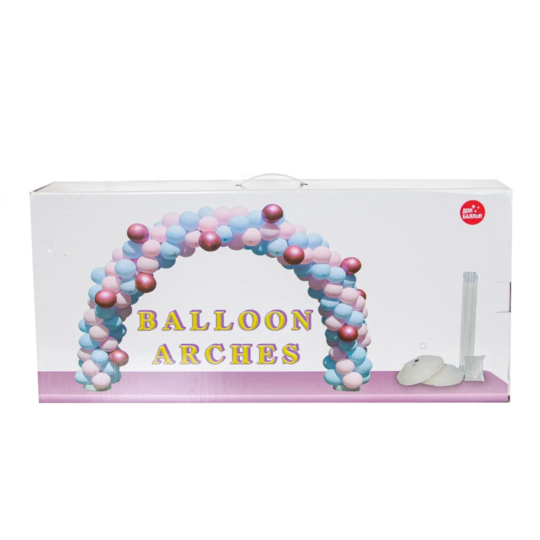 Арка для шаров разборная, 2,8*4 м, Белый, 1 шт.