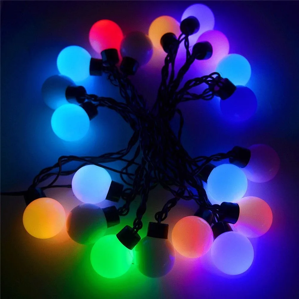 Светодиодная гирлянда "Разноцветные шары" 10м