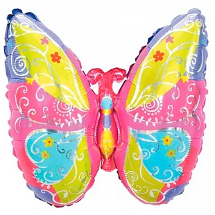 F 15"/38 Бабочка радуга мини , 1 шт. (Китай)