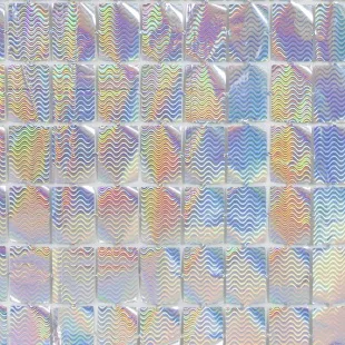 Занавес Прямоугольники, Серебро, Голография, 100*200 см, 1 шт.