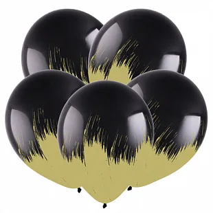 Т 12''/30 см Браш Золото, Черный пастель/10 шт./  (Турция)