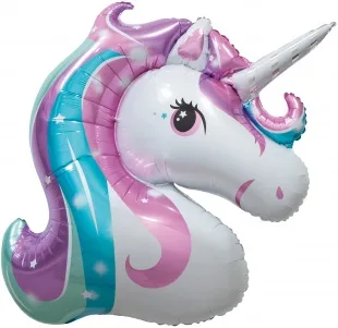 F 45"/114см Голова, Звездный единорог, 1 шт.(Китай)