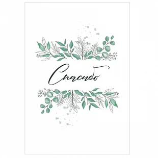 Набор мини-открыток "Спасибо" 10 шт.