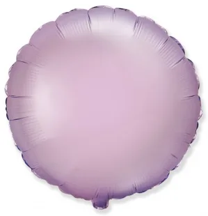 И 18"/46см Круг Сиреневый сатин / 1 шт / (Испания)