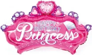 F 29''/74 см  Диадема для принцессы, Розовый, 1 шт.