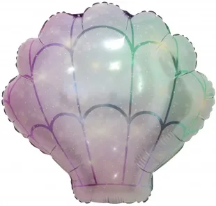 F 22''/56 см Морская ракушка, Бирюзово-сиреневый, 1 шт.