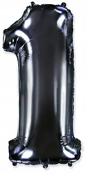 И 40"/102см Цифра, 1, Черный, 1 шт.  (Испания)