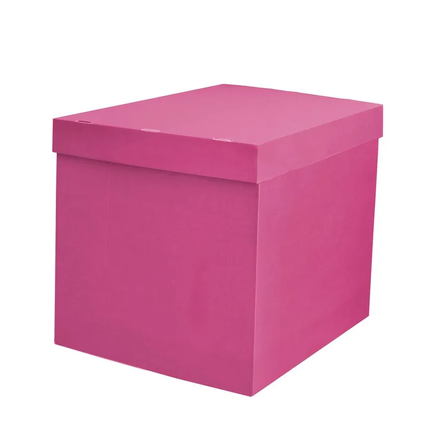 Коробка для надутых шаров Фуксия 70*70*70 см./1 шт./
