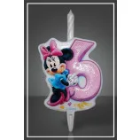 Свеча тортовая Disney "Микки Маус" Цифра 6 / 1 шт.