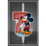 Свеча тортовая Disney "Микки Маус" Цифра 7 / 1 шт.