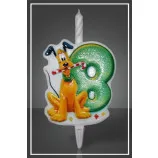 Свеча тортовая Disney "Микки Маус" Цифра 8 / 1 шт.