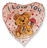 И 9 Мини Сердце Влюблённый медвежёнок / Love bear / 1 шт /