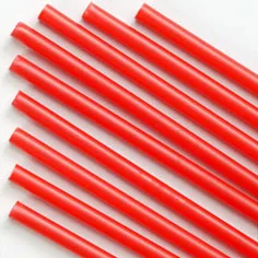 Трубочка полимерная для шаров КРАСНАЯ / 100 шт /