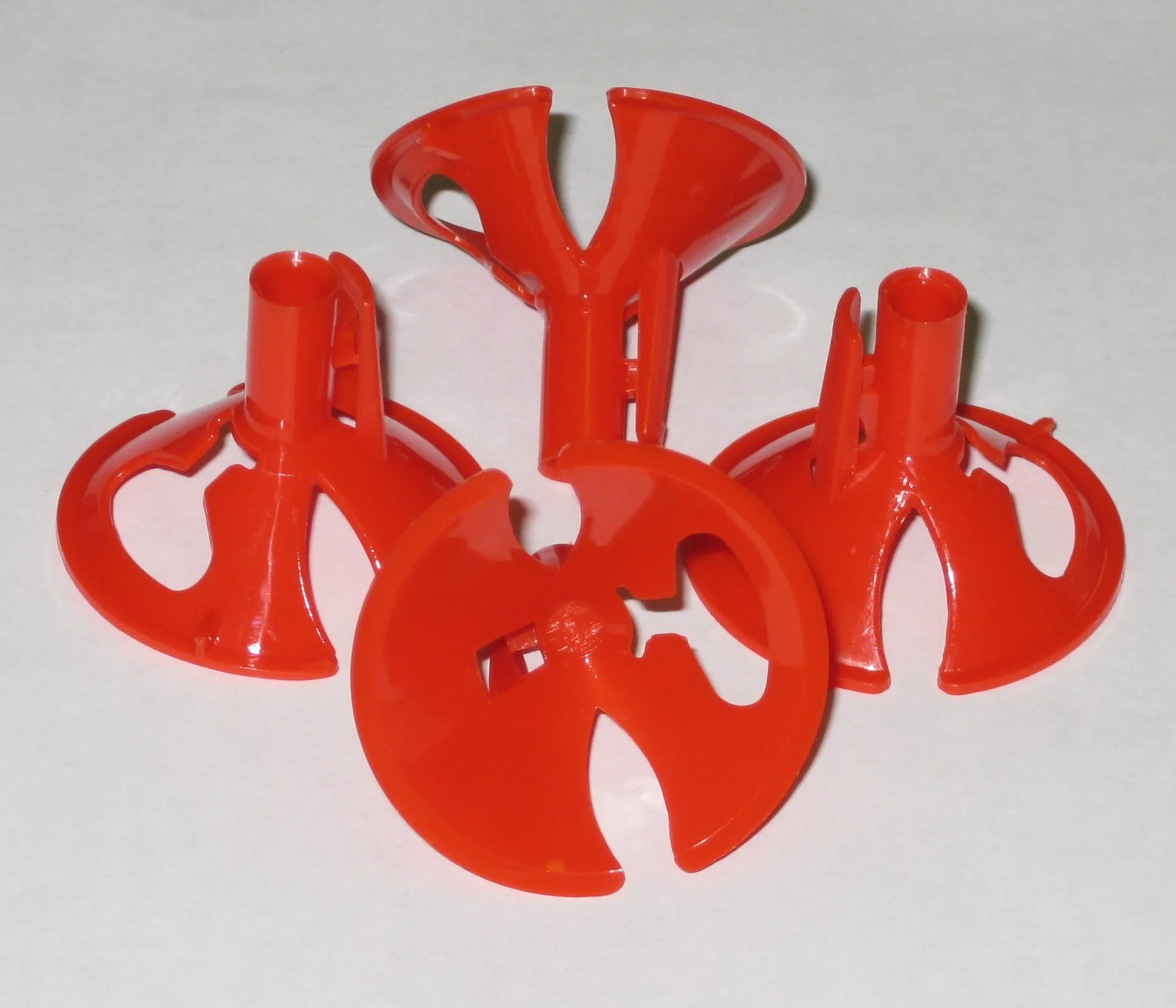 Зажим для шарика универсальный КРАСНЫЙ  / 100 шт /