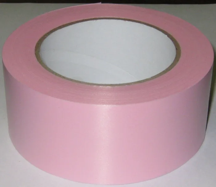 Лента однотонная катушка 5 см / 50 м  Розовая