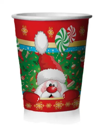 Стаканы бумажные"Веселого нового года" (250 мл 6 шт)