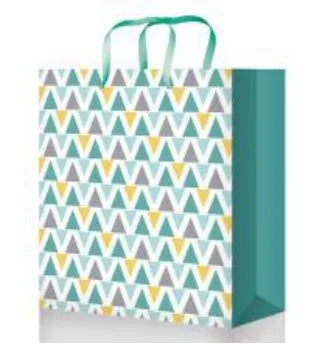 Пакет подарочный "Бирюзовый узор"  XXL / 1 шт.