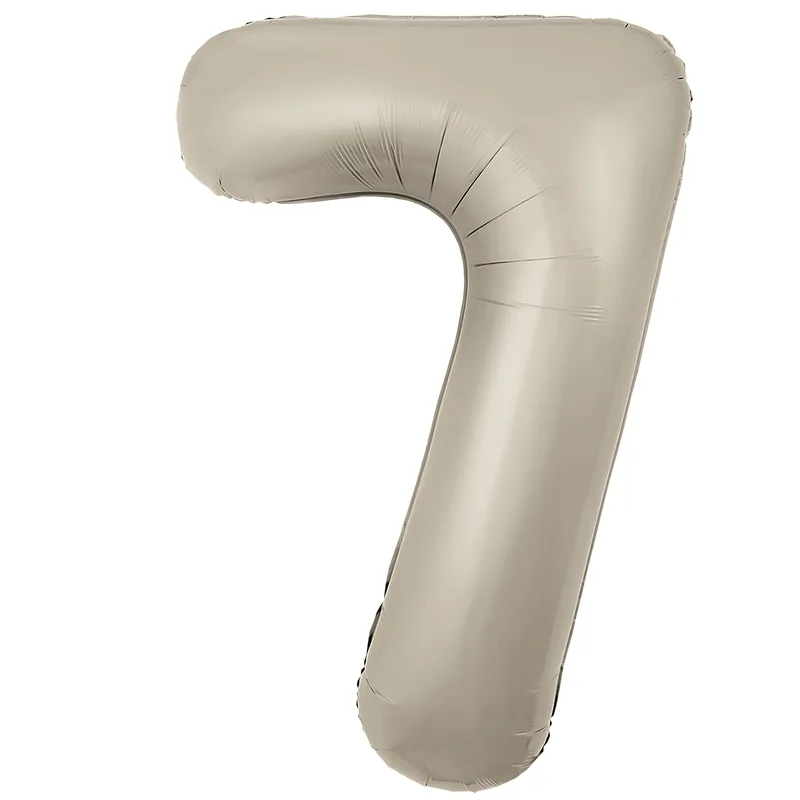 Р 40"/102см Цифра "7" Мистик крем Slim в упаковке / 1 шт / (Россия)