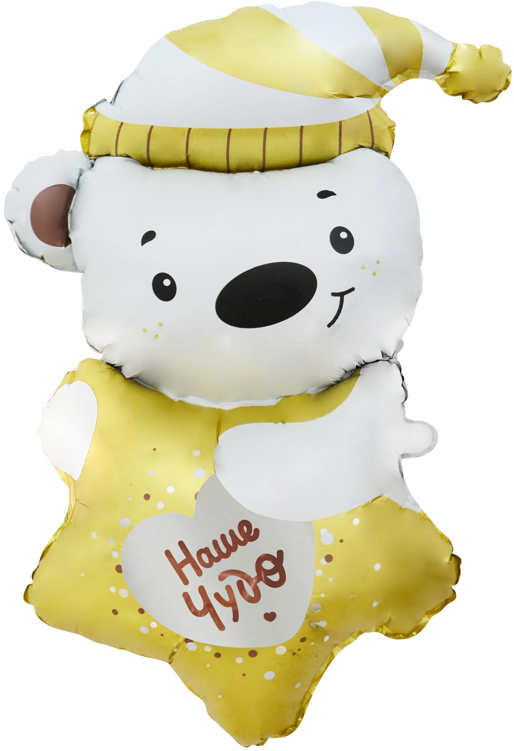 F 40"/102 см Мишка со звездочкой, Наше Чудо, 1 шт. в уп. (Китай)