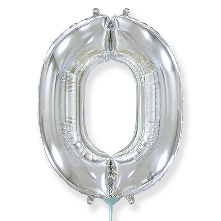 И 16"/41 см  Цифры "0" Silver / 1 шт. / Испания