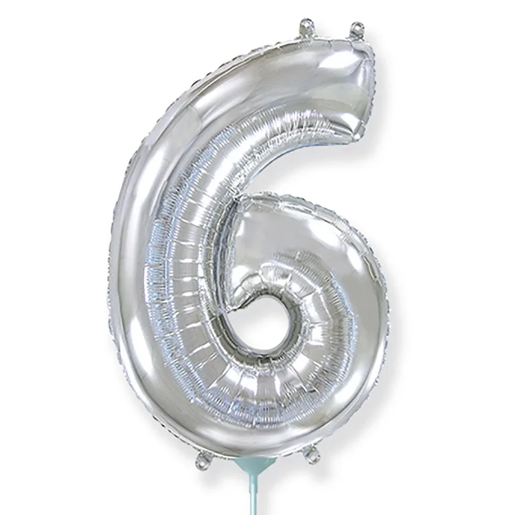 И 16"/41 см  Цифры "6" Silver / 1 шт. / Испания /