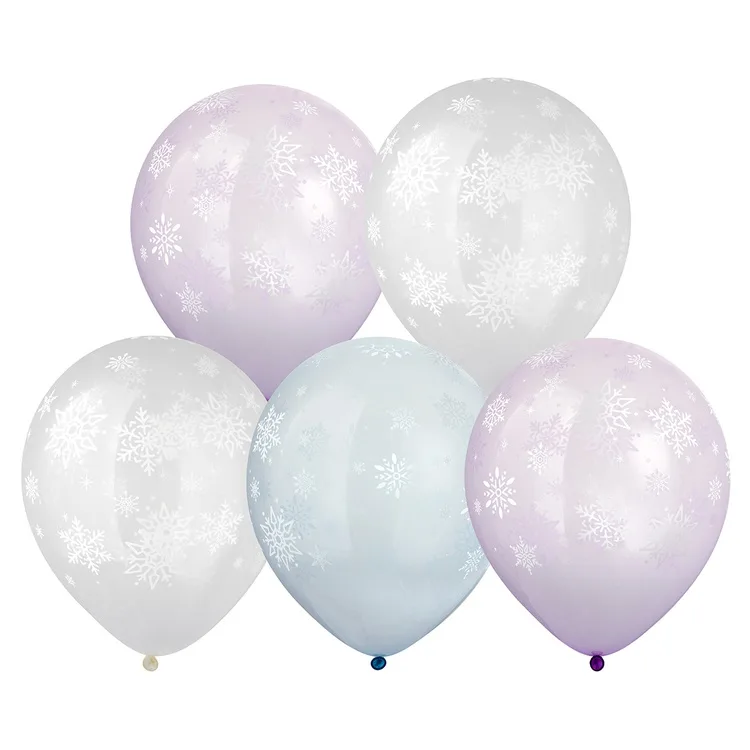 К 12"/30см "Снежинки" , Кристалл, Ассорти, 25 шт. (Китай)