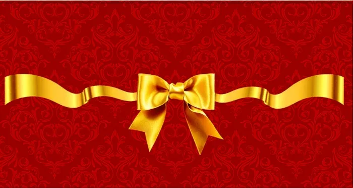 OPTIMA Конверт для денег Без надписи Золотой бантик (10 шт.)