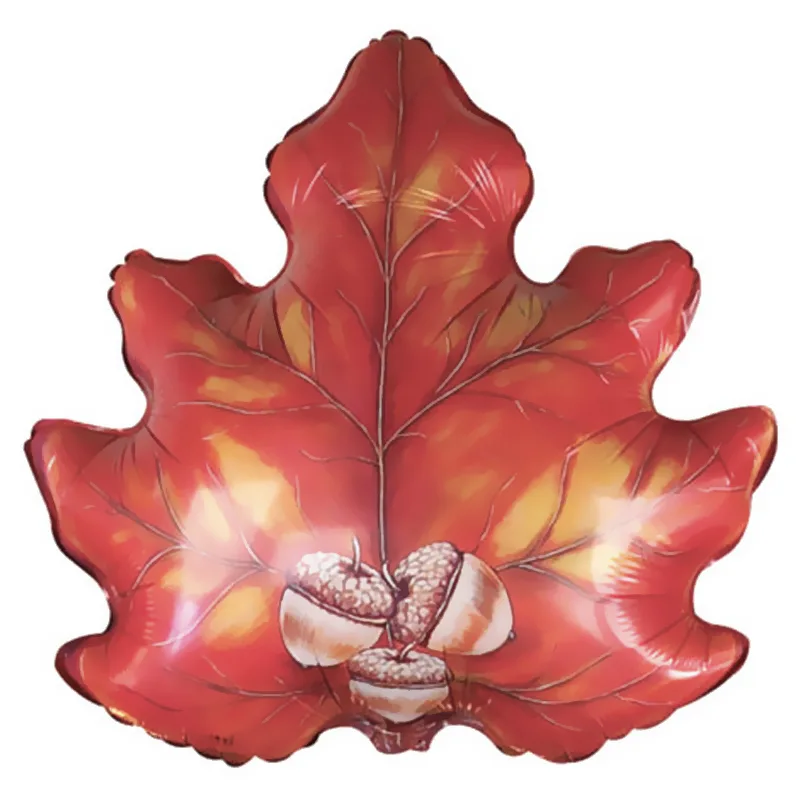 В 22"/56см Осенний лист с желудями, 1 шт. (США)