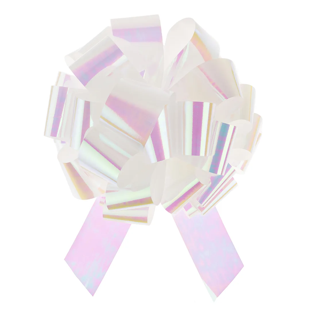 Бант Шар, Северное сияние, Белый, Хамелеон, 36 см, 1 шт. в упак.