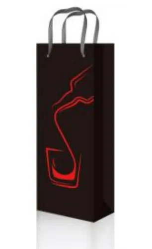 Пакет подарочный "Ты мой виски!" под бутылку 12 х 36 х 9