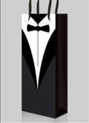 Пакет подарочный "На стиле" под бутылку 12 х 36 х 9