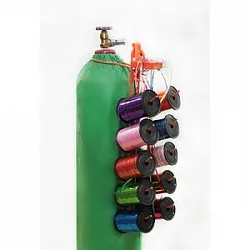 Накопитель для ленты 10 бобин с креплениями на баллон и стену