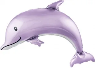 F 46"/117см Счастливый дельфин, Сиреневый, 1 шт. (Китай)