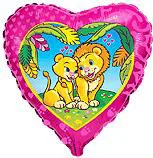 И 18 Сердце Влюбленные львы / 1 шт / (Испания)