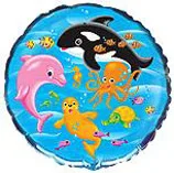 И 18 Круг  Подводный мир/ 1 шт / (Испания)