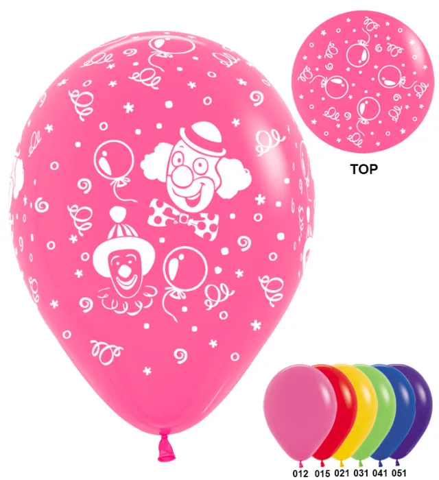 S 12 Весёлые Клоуны, Ассорти Пастель/ 50 шт. / (Колумбия)