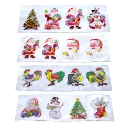 Наклейка с подсветкой "Новогодняя" (4 шт.)