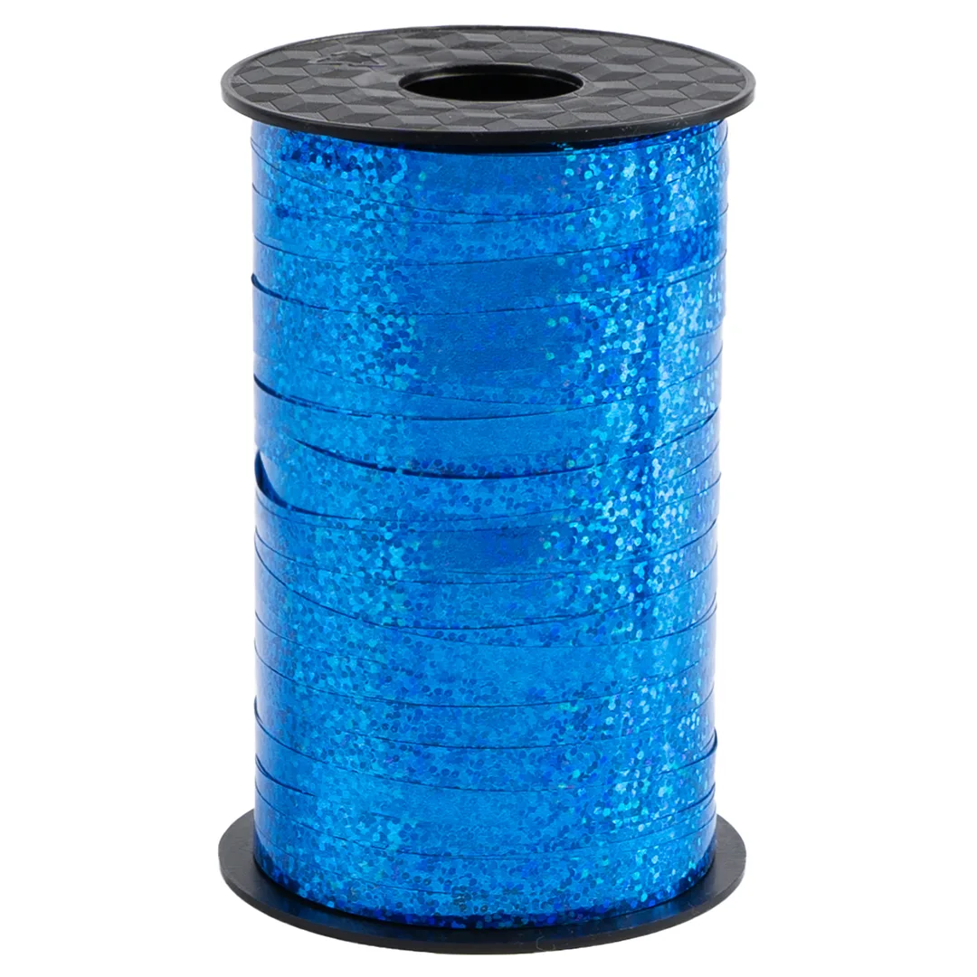 Лента полипропиленовая (0,5 см*250 м) Синий, Голография, 1 шт.