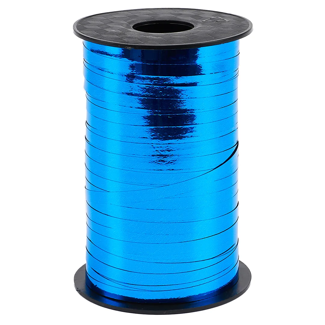 Лента полипропиленовая (0,5 см*250 м) Синий, Металлик, 1 шт.