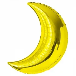 F 28"/71см Полумесяц, Золото 1 шт. (Китай)