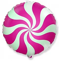 И 18"/46см Круг Леденец, Фуксия, 1 шт.(Испания)