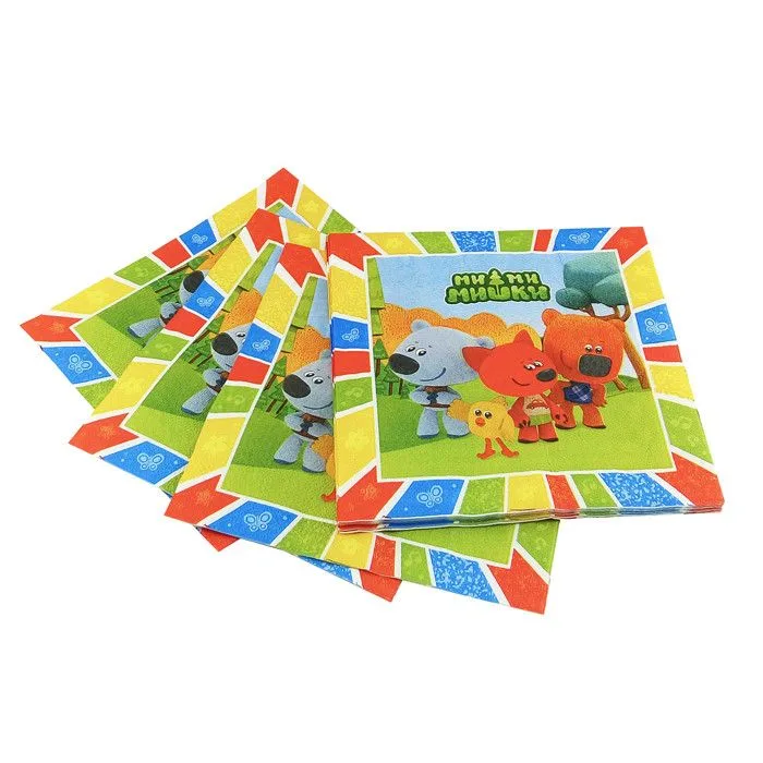 Салфетки "Ми-Ми-Мишки", 33*33см ,12 шт