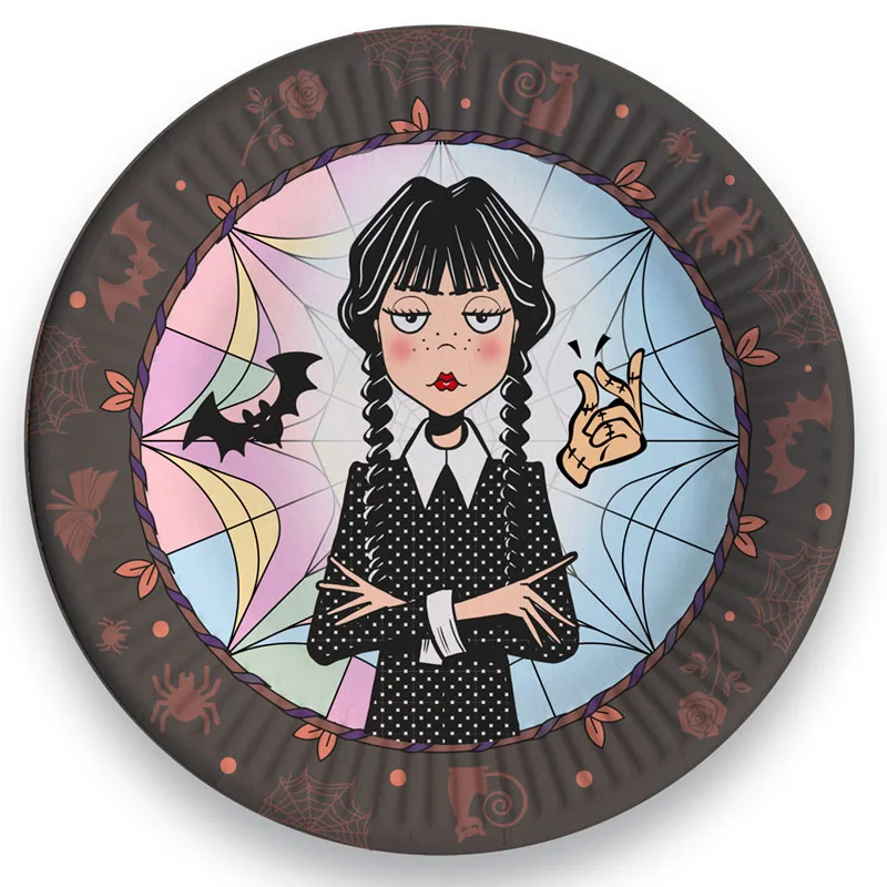 Тарелки "Венсдей"  18см., 6 шт.