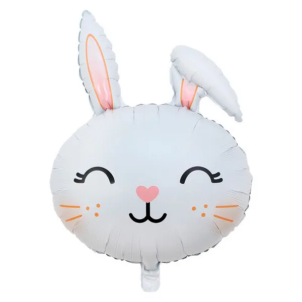 F 27"/69см Зайчик улыбающийся, 1 шт.  (Китай)