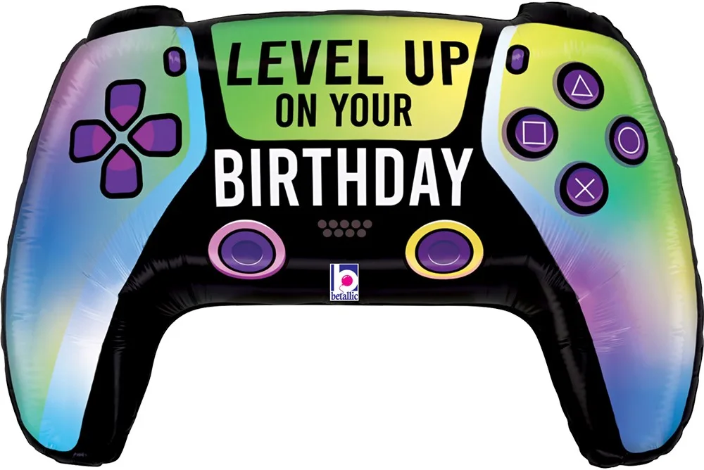 В 30"/76см Геймпад, Твой День Рождения, Градиент, 1 шт. в уп.(Италия