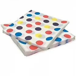 Салфетки Разноцветные Точки, 32*32см, 20 шт.